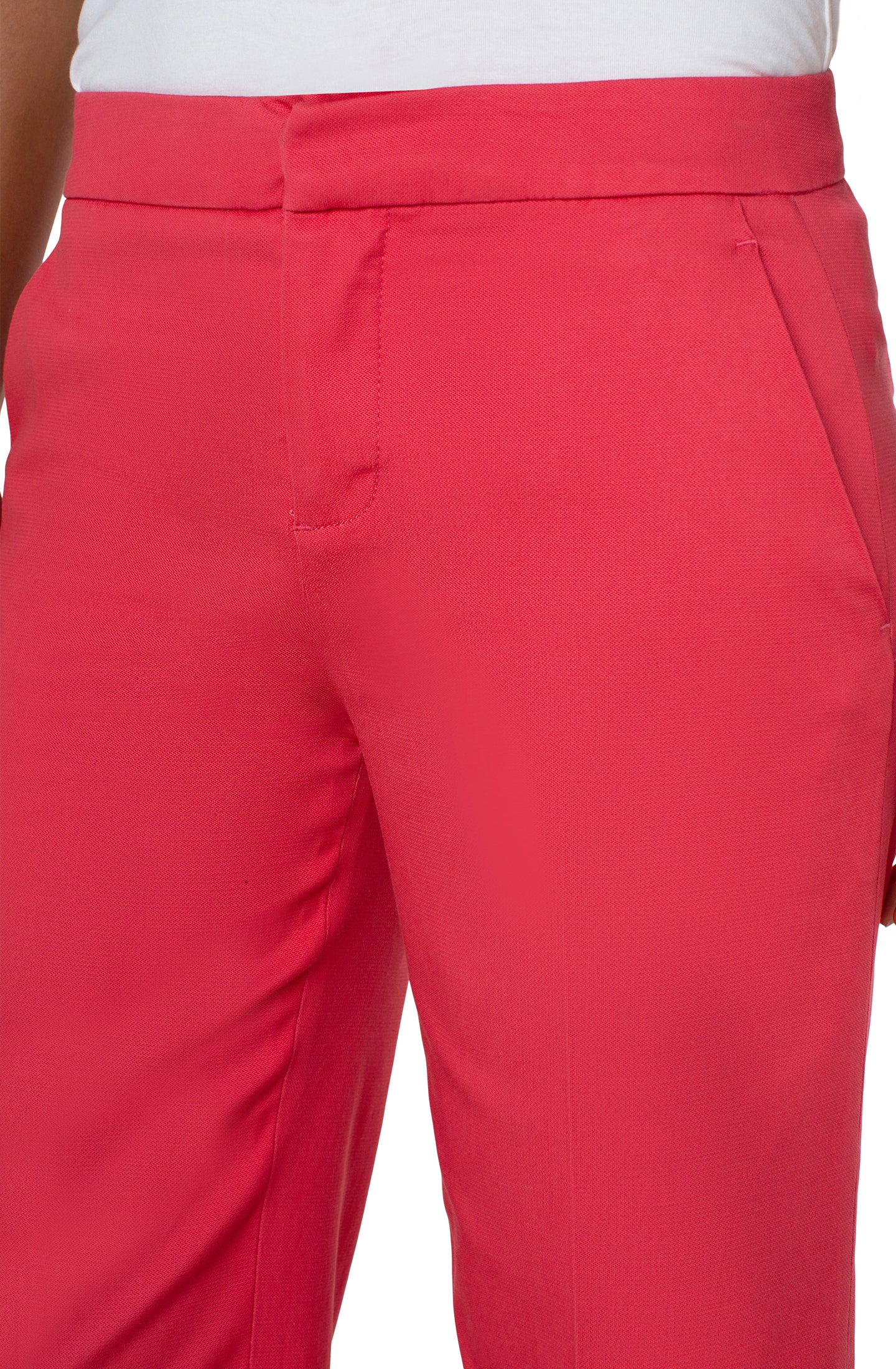 Liverpool Cropped Trouser 26in In Watermelon-Bottoms-Liverpool-Deja Nu Boutique, Women's Fashion Boutique in Lampasas, Texas