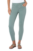 Liverpool Gia Glider Ankle Skinny Jean 28" Ins. In Sea Green-Bottoms-Liverpool-Deja Nu Boutique, Women's Fashion Boutique in Lampasas, Texas