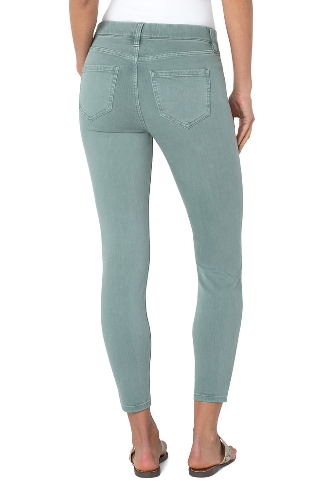 Liverpool Gia Glider Ankle Skinny Jean 28" Ins. In Sea Green-Bottoms-Liverpool-Deja Nu Boutique, Women's Fashion Boutique in Lampasas, Texas