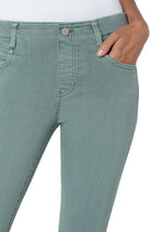 Liverpool Gia Glider Ankle Skinny Jean 28" Ins. In Sea Green-Bottoms-Liverpool-Deja Nu Boutique, Women's Fashion Boutique in Lampasas, Texas