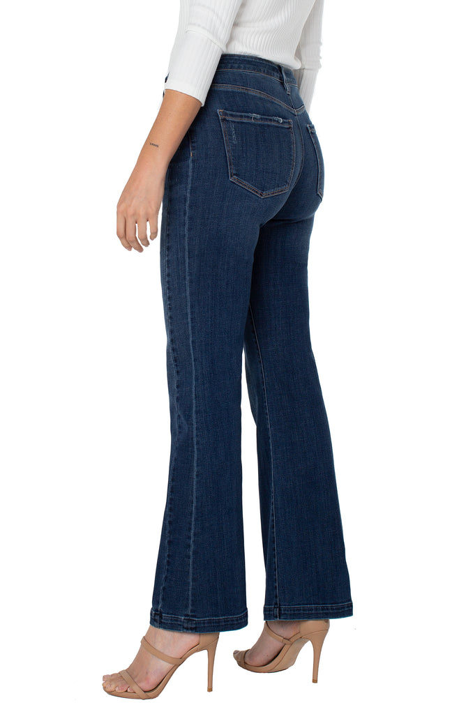 Liverpool Hannah Seamed Flare 32 Inch Inseam In Jersey Nights-Jeans-Liverpool-Deja Nu Boutique, Women's Fashion Boutique in Lampasas, Texas