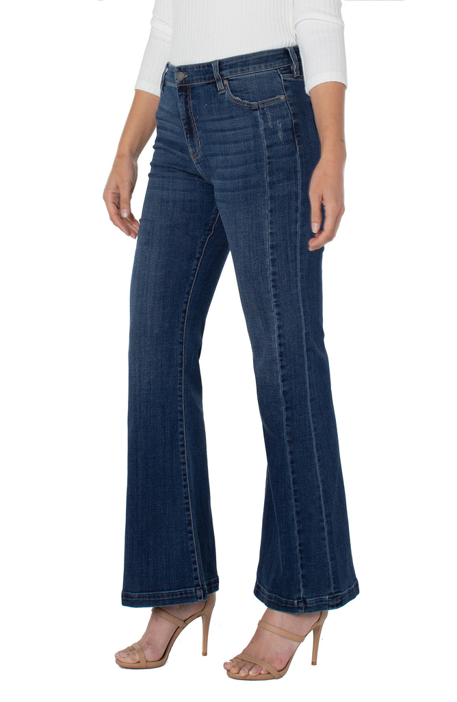 Liverpool Hannah Seamed Flare 32 Inch Inseam In Jersey Nights-Jeans-Liverpool-Deja Nu Boutique, Women's Fashion Boutique in Lampasas, Texas