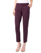 Liverpool Kelsey Knit Trouser In Aubergine-Bottoms-Liverpool-Deja Nu Boutique, Women's Fashion Boutique in Lampasas, Texas