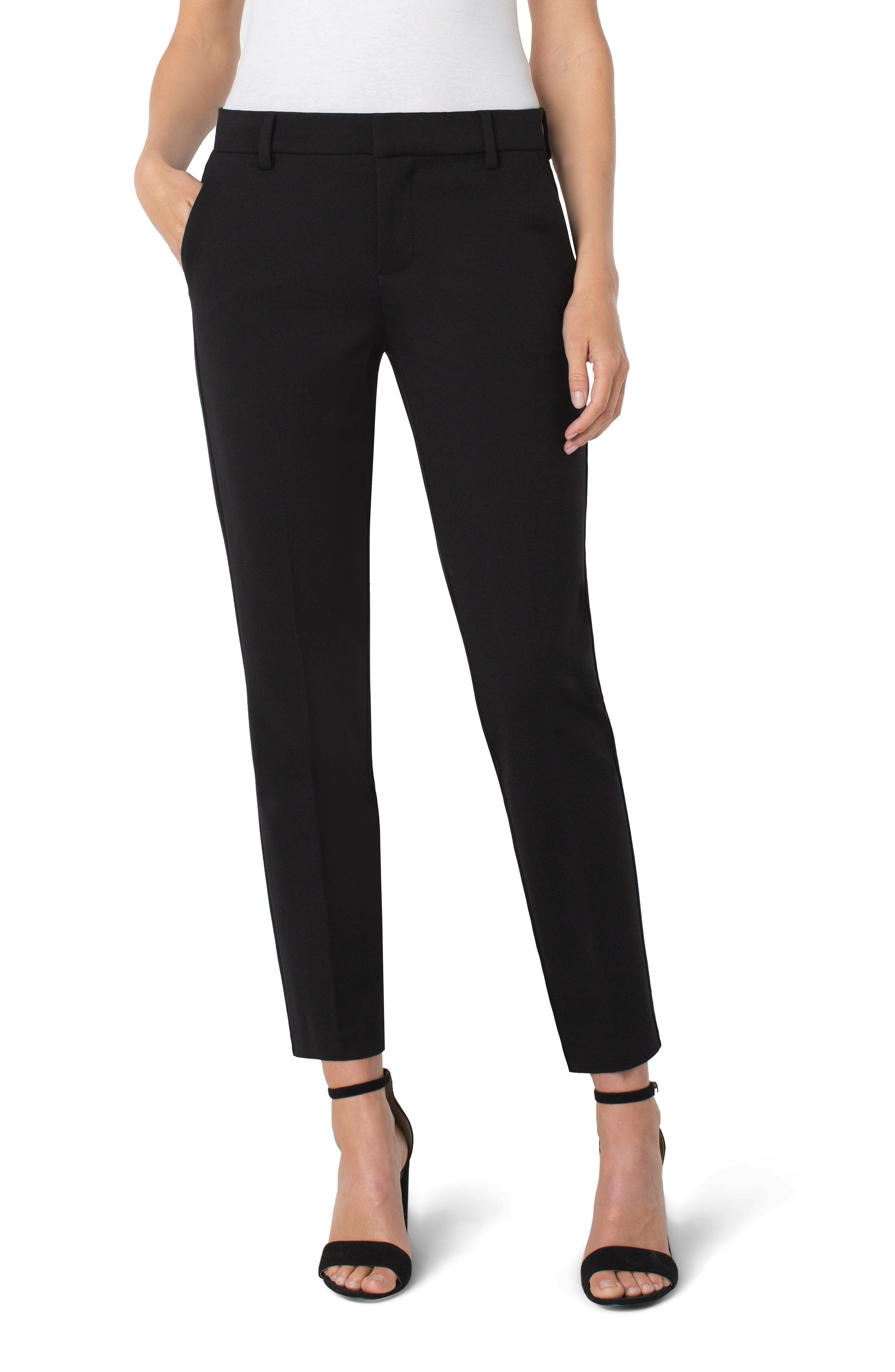 Liverpool Kelsey Knit Trouser In Black-Pants-Liverpool-Deja Nu Boutique, Women's Fashion Boutique in Lampasas, Texas