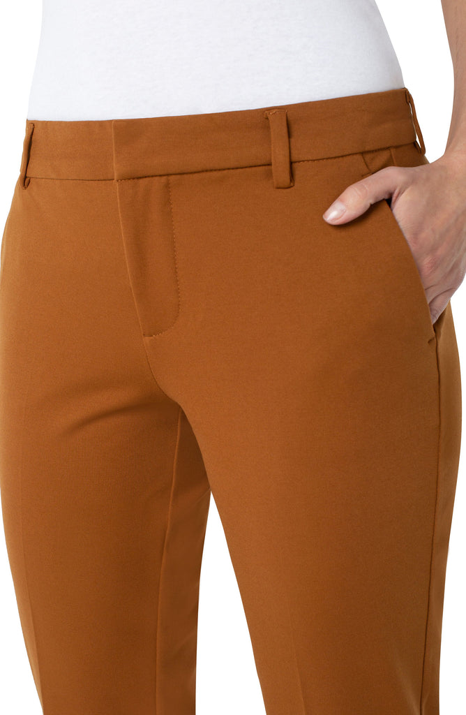Liverpool Kelsey Knit Trouser In Walnut Brown-Pants-Liverpool-Deja Nu Boutique, Women's Fashion Boutique in Lampasas, Texas