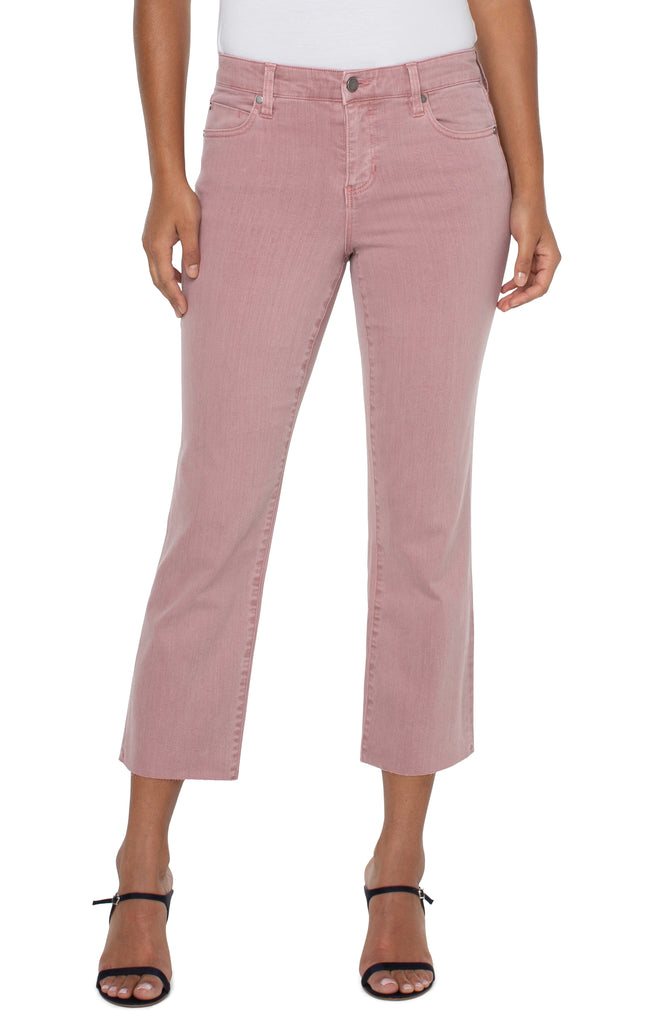 Liverpool Kennedy Crop Straight Leg Jean With Cut Hem 27in In Aster Mauve-Jeans-Liverpool-Deja Nu Boutique, Women's Fashion Boutique in Lampasas, Texas