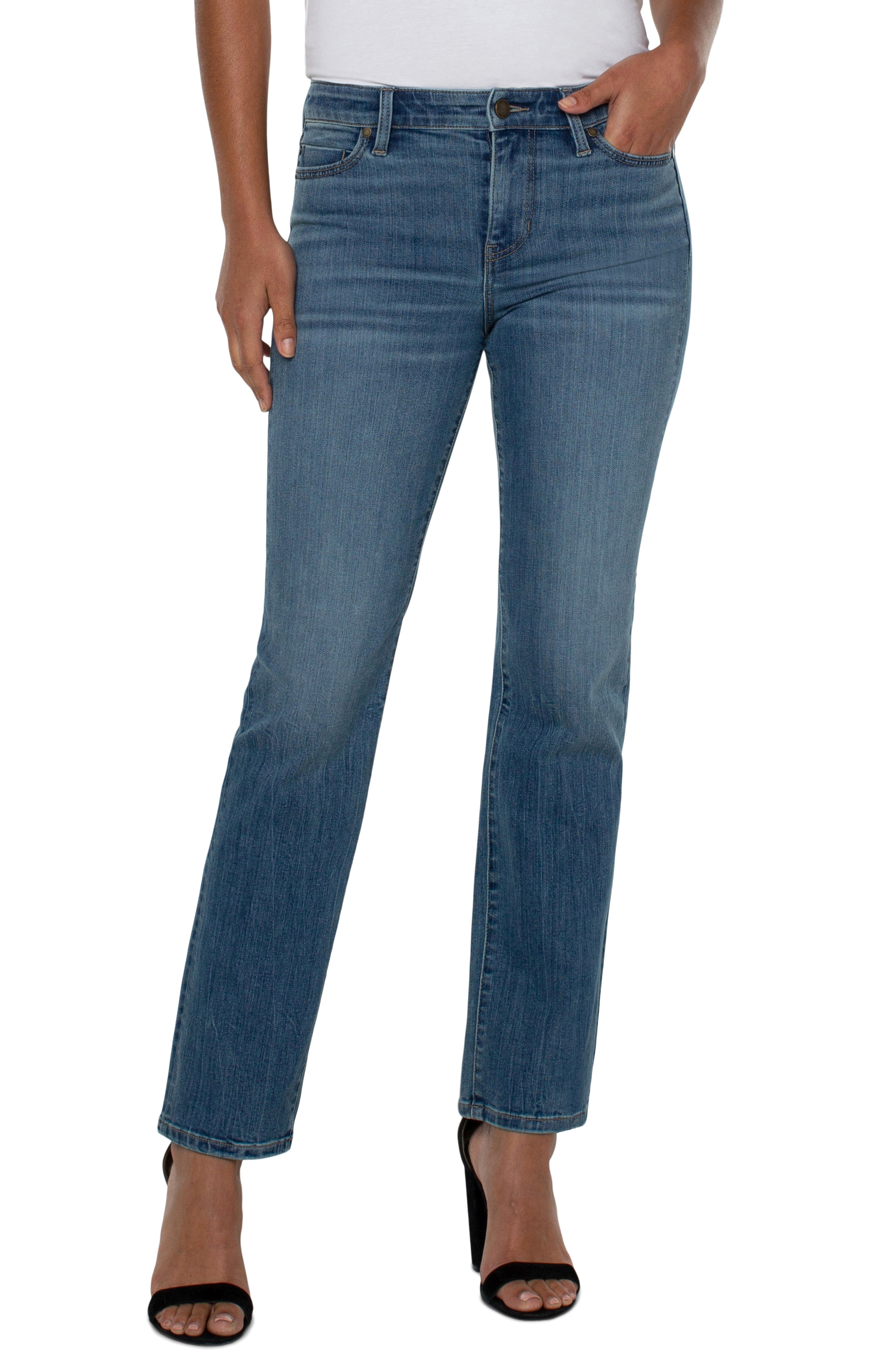 Liverpool Kennedy Straight Leg Jean 30in Inseam In Bennett-Jeans-Liverpool-Deja Nu Boutique, Women's Fashion Boutique in Lampasas, Texas