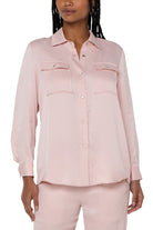 Liverpool Longline Shacket In Ballet Pink-Shackets-Liverpool-Deja Nu Boutique, Women's Fashion Boutique in Lampasas, Texas