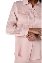 Liverpool Longline Shacket In Ballet Pink-Shackets-Liverpool-Deja Nu Boutique, Women's Fashion Boutique in Lampasas, Texas