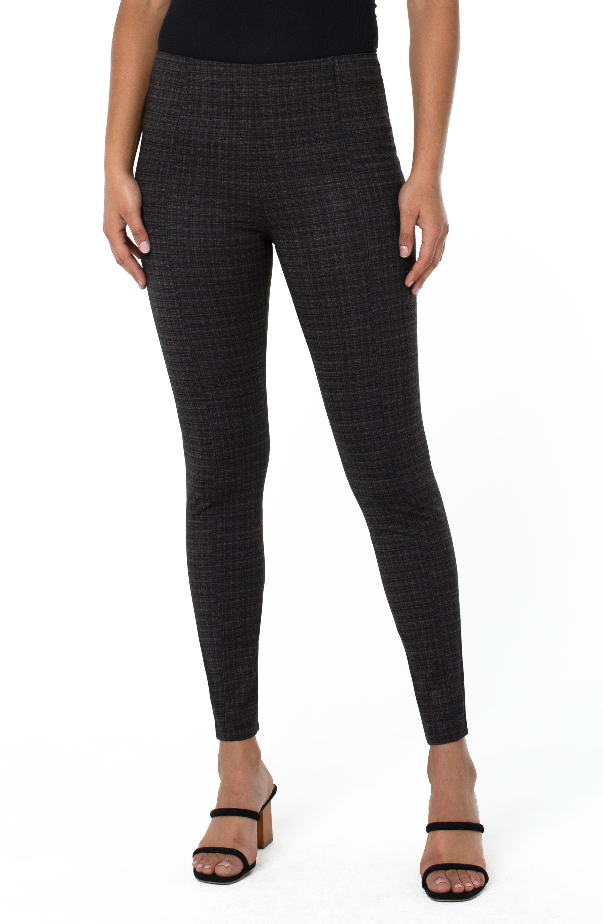 Liverpool Reese High Rise Ankle Legging 28 ins In Mini Plaid-Bottoms-Liverpool-Deja Nu Boutique, Women's Fashion Boutique in Lampasas, Texas