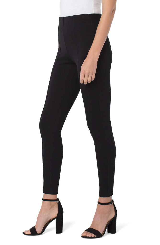 Liverpool Reese Seamed Pull On Legging In Black-Leggings-Liverpool-Deja Nu Boutique, Women's Fashion Boutique in Lampasas, Texas