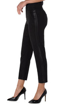 Liverpool Sloane Pull On Trouser With Shimmer Stripe 28 Inches In Black-Bottoms-Liverpool-Deja Nu Boutique, Women's Fashion Boutique in Lampasas, Texas