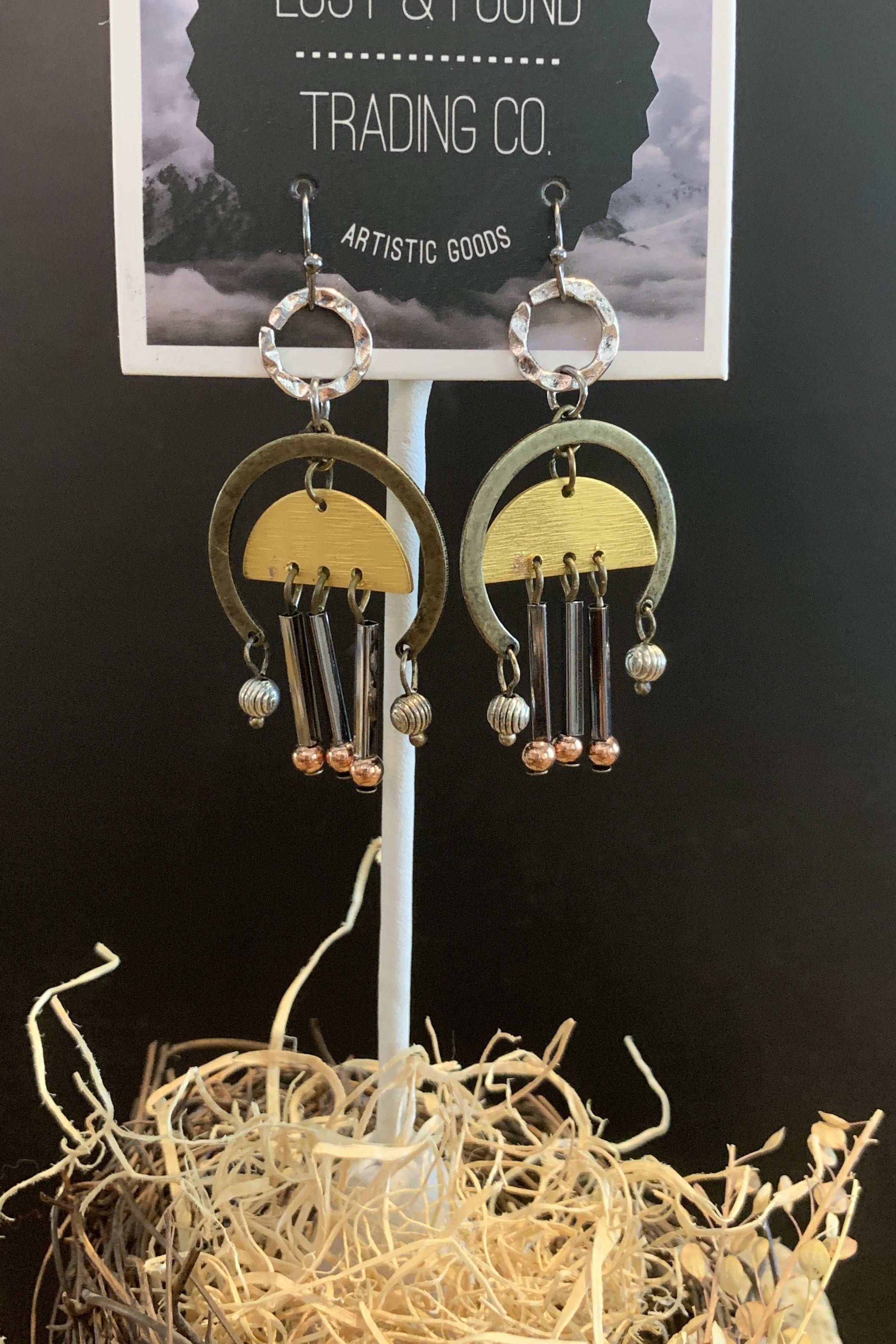 Lost And Found Roboto Collage Earring-Earrings-Lost And Found-Deja Nu Boutique, Women's Fashion Boutique in Lampasas, Texas