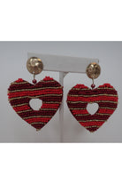 Lost & Found Trading Co. Heart Beaded Earrings-Earrings-Lost And Found-Deja Nu Boutique, Women's Fashion Boutique in Lampasas, Texas