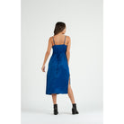 Lucca Couture Sierra Satin Back Tie Dress Royal Blue-Dresses-Lucca Couture-Deja Nu Boutique, Women's Fashion Boutique in Lampasas, Texas