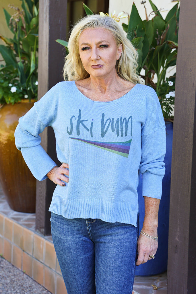 Lulu Luna Ski Bum Sweater-Graphic Sweaters-Lulu Luna-Deja Nu Boutique, Women's Fashion Boutique in Lampasas, Texas