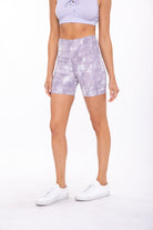 Mono B Concrete High-Waist Active Shorts In Lavender-Athleisurewear-Mono B-Deja Nu Boutique, Women's Fashion Boutique in Lampasas, Texas