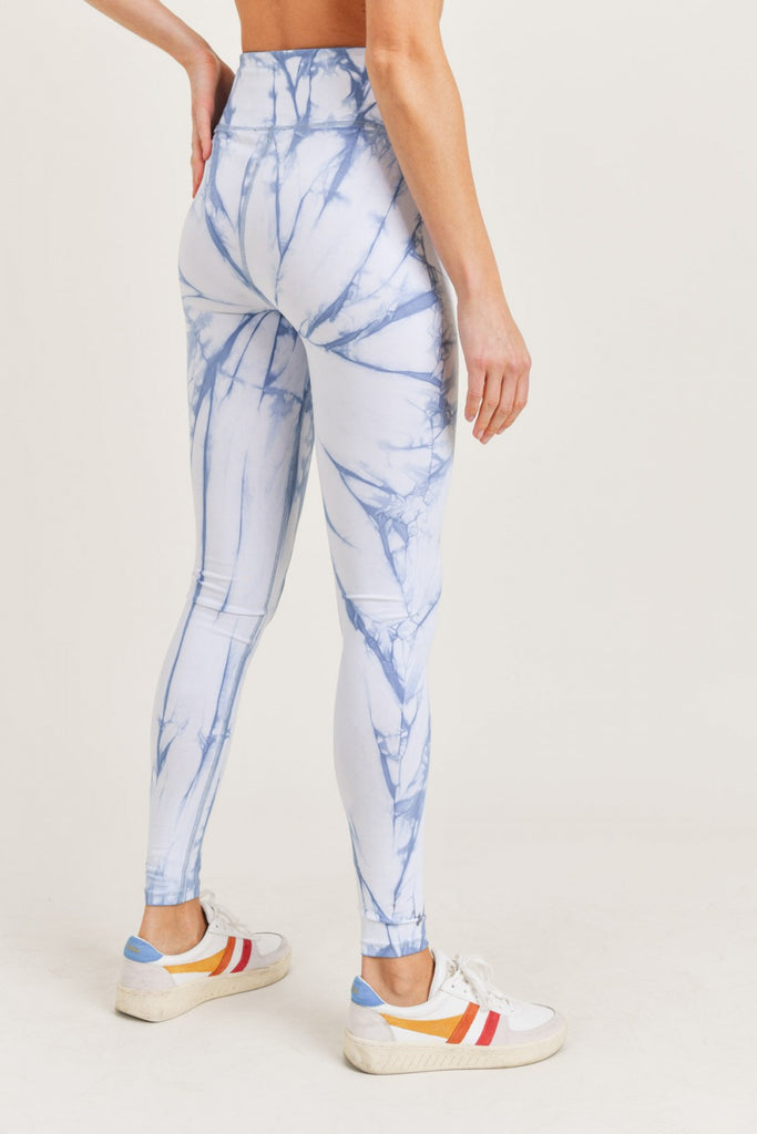 Mono B Ocean Tie Dye Leggings-Athleisurewear-Mono B-Deja Nu Boutique, Women's Fashion Boutique in Lampasas, Texas