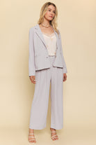 Mystree Lilac Gray Wide Leg Pants-Pants-Mystree-Deja Nu Boutique, Women's Fashion Boutique in Lampasas, Texas