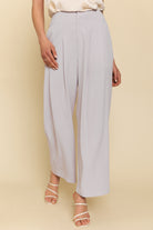 Mystree Lilac Gray Wide Leg Pants-Pants-Mystree-Deja Nu Boutique, Women's Fashion Boutique in Lampasas, Texas