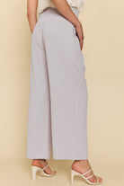 Mystree Lilac Gray Wide Leg Pants-Pants-Mystree-Deja Nu Boutique, Women's Fashion Boutique in Lampasas, Texas