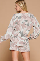 Oddi Mauve Camo Fleece 2pc. Lounge Set-Sleepwear-Oddi-Deja Nu Boutique, Women's Fashion Boutique in Lampasas, Texas