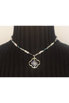 Emma Crystal Beaded Necklace With Pendant - Two Colors-Necklaces-Emma-Deja Nu Boutique, Women's Fashion Boutique in Lampasas, Texas