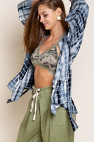 POL Ocean Grey Tie Dye Cardigan-Cardigans & Kimonos-POL-Deja Nu Boutique, Women's Fashion Boutique in Lampasas, Texas