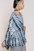 POL Ocean Grey Tie Dye Cardigan-Cardigans & Kimonos-POL-Deja Nu Boutique, Women's Fashion Boutique in Lampasas, Texas