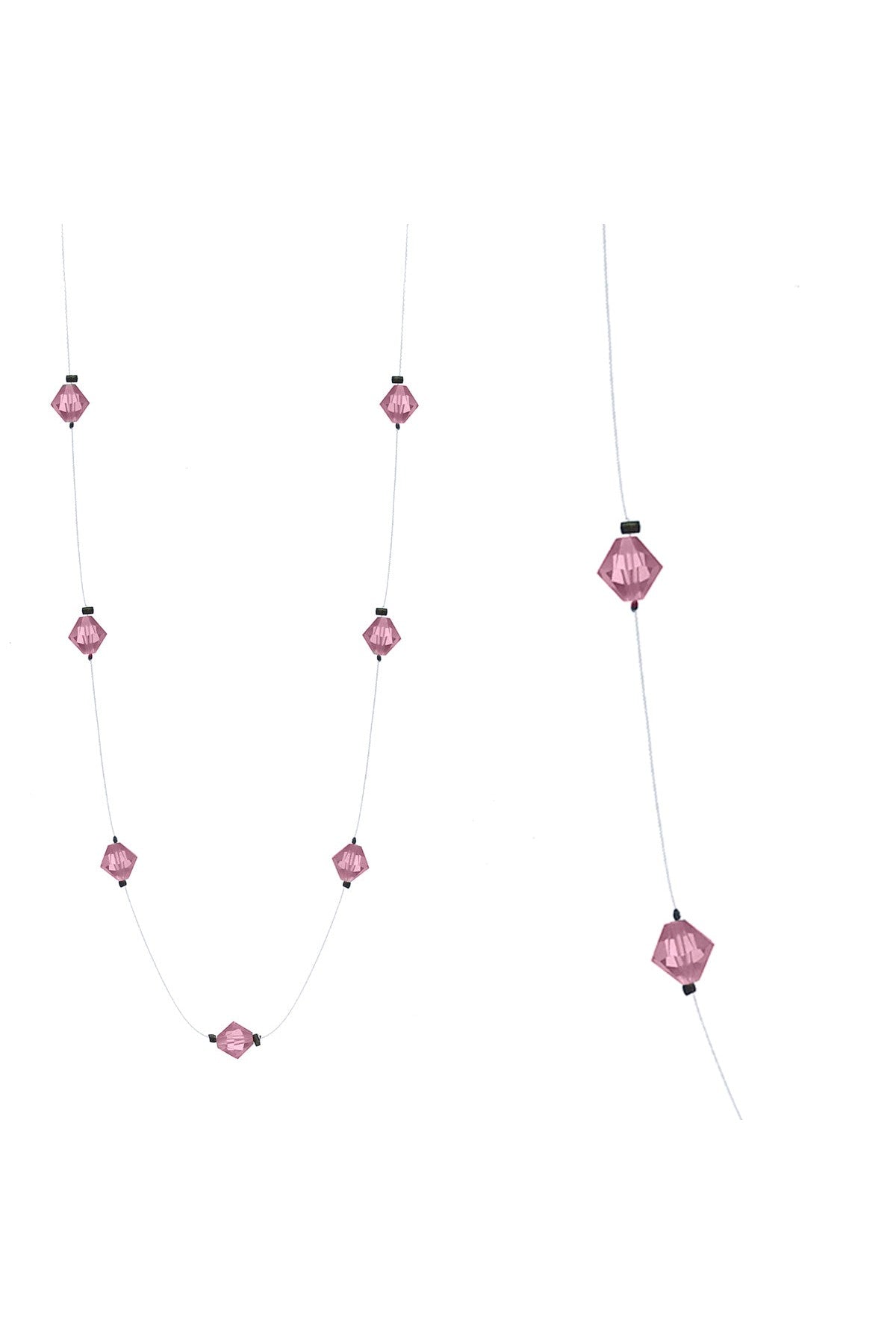 Pink Swarovski Crystal Necklace-Necklaces-Deja Nu-Deja Nu Boutique, Women's Fashion Boutique in Lampasas, Texas