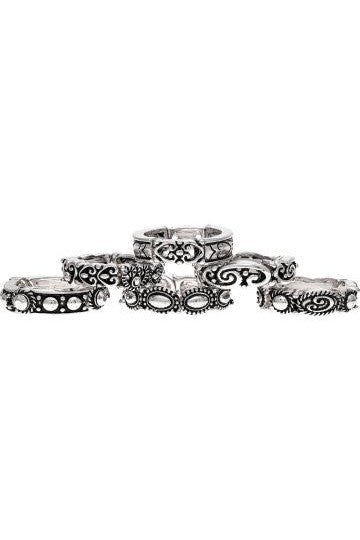 Rain Jewelry Collection Silver Designer Stacking Ring-Rings-Rain Jewelry Collection-Deja Nu Boutique, Women's Fashion Boutique in Lampasas, Texas