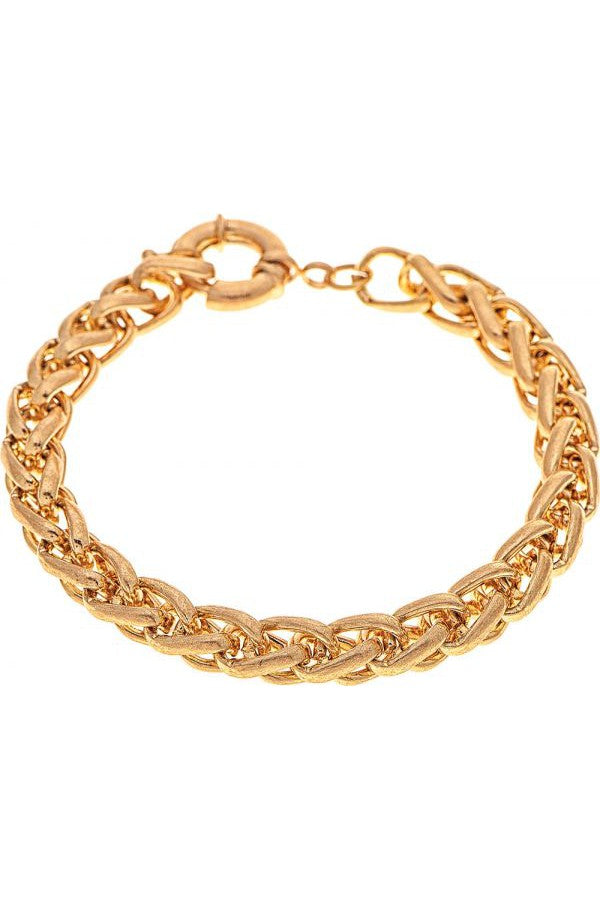 Rain Jewelry Gold Heavyweight Wheat Chain Bracelet-Bracelets-Rain Jewelry Collection-Deja Nu Boutique, Women's Fashion Boutique in Lampasas, Texas