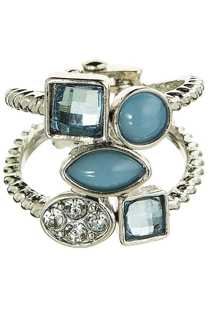 Rain Jewelry Silver Blue Hinge Ring-Rings-Rain Jewelry Collection-Deja Nu Boutique, Women's Fashion Boutique in Lampasas, Texas