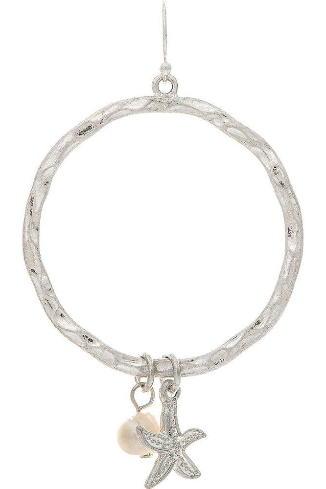 Rain Jewelry Silver Freshwater Pearl Starfish Earring-Earrings-Rain Jewelry Collection-Deja Nu Boutique, Women's Fashion Boutique in Lampasas, Texas