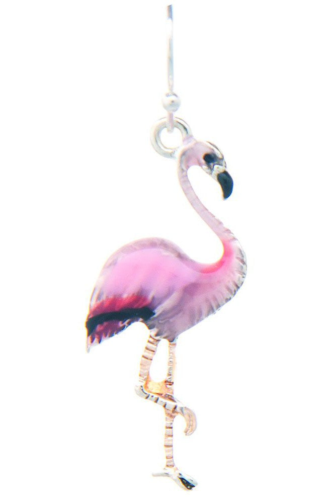 Rain Jewelry Silver Pink Flamingo Earring-Earrings-Rain Jewelry Collection-Deja Nu Boutique, Women's Fashion Boutique in Lampasas, Texas