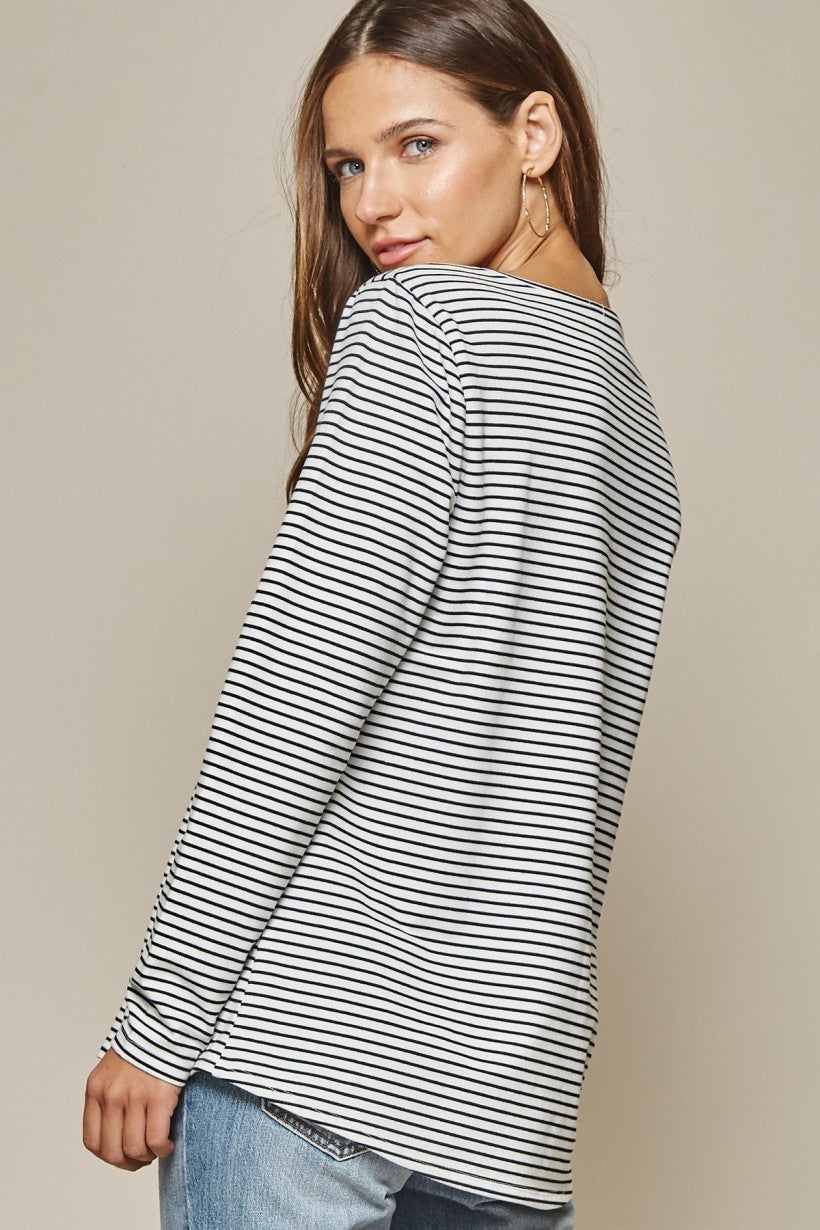 Savanna Jane Embroidery Long Sleeve Top-Tunics-Savanna Jane-Deja Nu Boutique, Women's Fashion Boutique in Lampasas, Texas