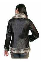 Scully Faux Fur Leather Distressed Jacket-Jackets-Scully-Deja Nu Boutique, Women's Fashion Boutique in Lampasas, Texas