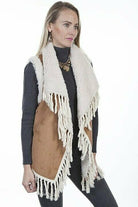 Scully Suede Fringe Vest Sherpa Lined-Vest-Scully-Deja Nu Boutique, Women's Fashion Boutique in Lampasas, Texas