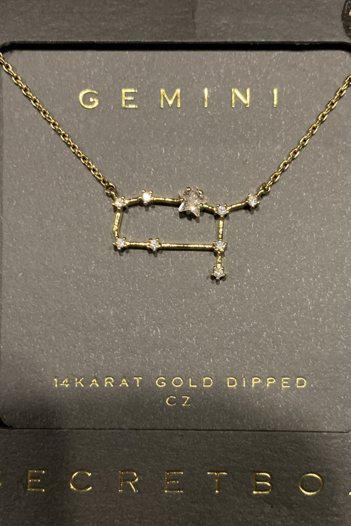 Secret Box Gemini Constellation Necklace-Necklaces-Secret Box-Deja Nu Boutique, Women's Fashion Boutique in Lampasas, Texas