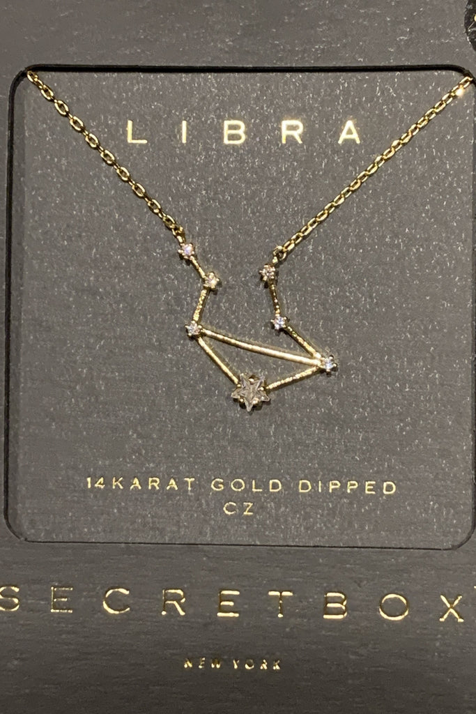 Secret Box Libra Constellation Necklace-Necklaces-Secret Box-Deja Nu Boutique, Women's Fashion Boutique in Lampasas, Texas