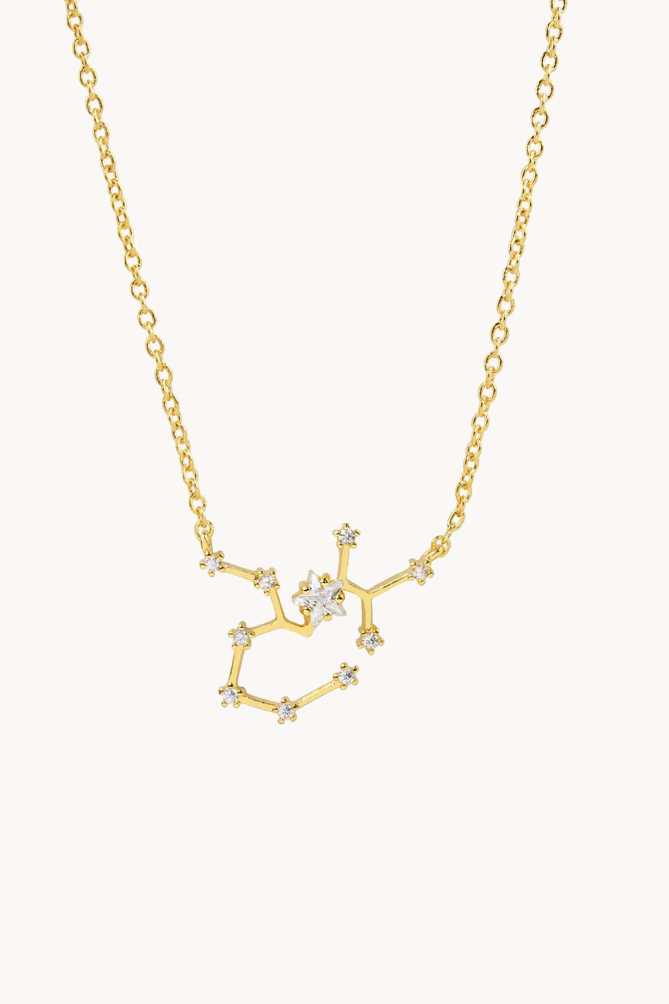 Secret Box Sagittarius Gold Rhinestone Necklace-Necklaces-Secret Box-Deja Nu Boutique, Women's Fashion Boutique in Lampasas, Texas