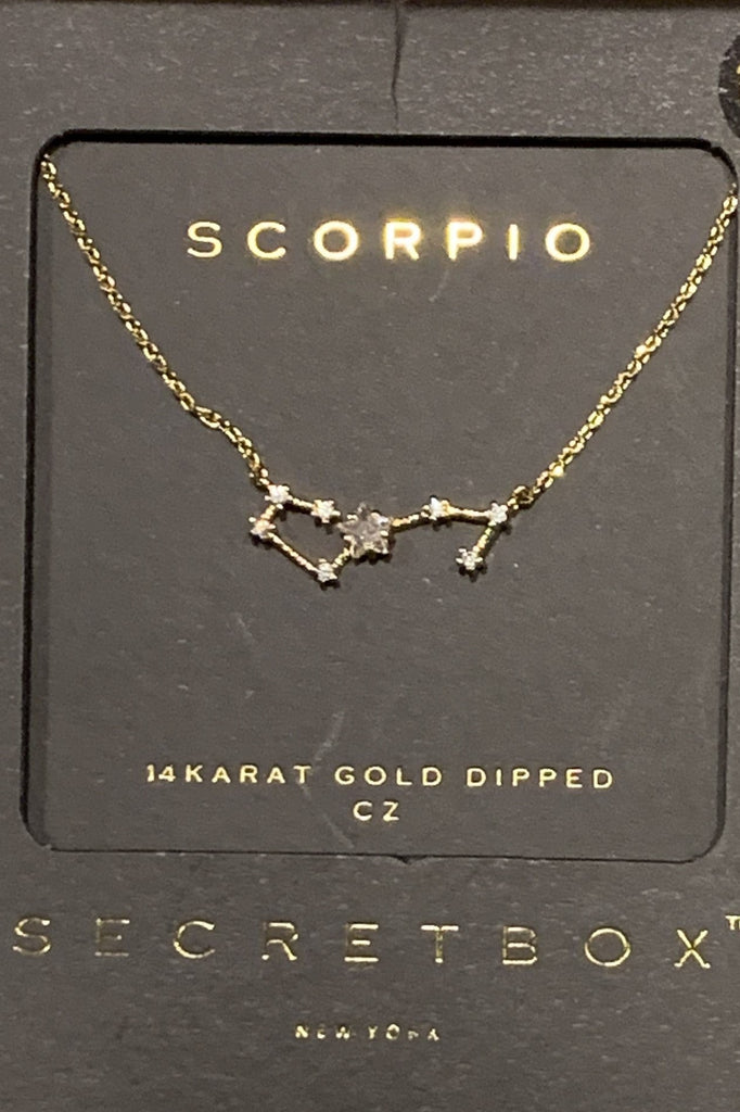 Secret Box Scorpio Constellation Necklace-Necklaces-Secret Box-Deja Nu Boutique, Women's Fashion Boutique in Lampasas, Texas
