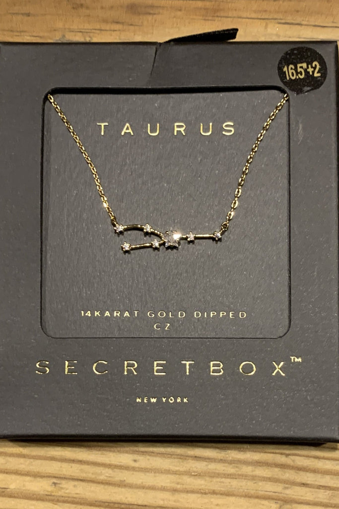 Secret Box Taurus Constellation Necklace-Necklaces-Secret Box-Deja Nu Boutique, Women's Fashion Boutique in Lampasas, Texas