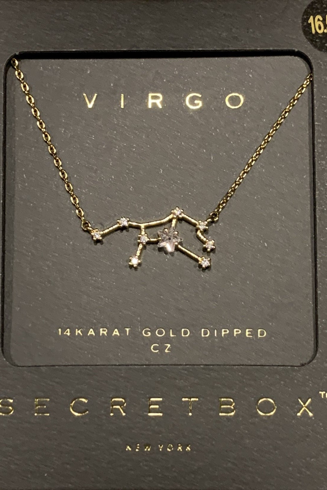 Secret Box Virgo Constellation Necklace-Necklaces-Secret Box-Deja Nu Boutique, Women's Fashion Boutique in Lampasas, Texas