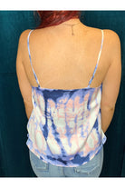 She And Sky Pink And Purple Tie Dye Camisole-Tops-She And Sky-Deja Nu Boutique, Women's Fashion Boutique in Lampasas, Texas