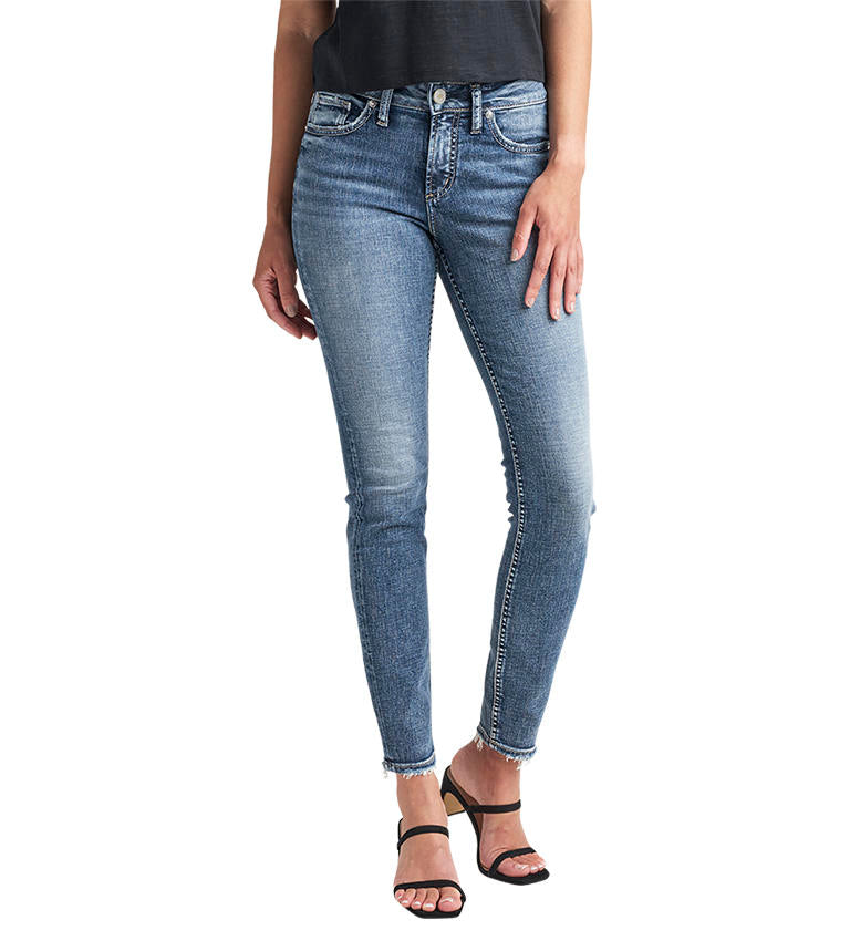 Silver Jeans Suki Mid Rise Skinny In Indigo 31 Inch-Jeans-Silver Jeans-Deja Nu Boutique, Women's Fashion Boutique in Lampasas, Texas
