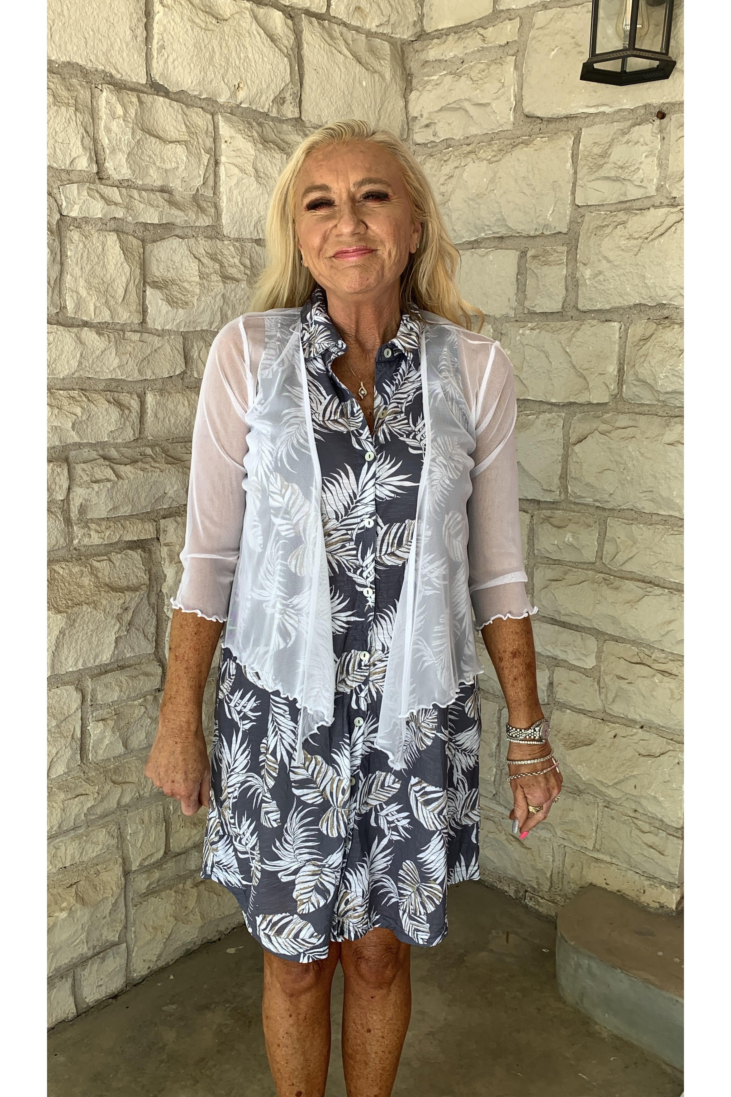 Tango Mango Bolero Jacket In White-Jackets-Tango Mango-Deja Nu Boutique, Women's Fashion Boutique in Lampasas, Texas