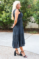 Tempo Black Eyelet Long Maxi Dress-Maxi Dresses-Tempo Paris-Deja Nu Boutique, Women's Fashion Boutique in Lampasas, Texas