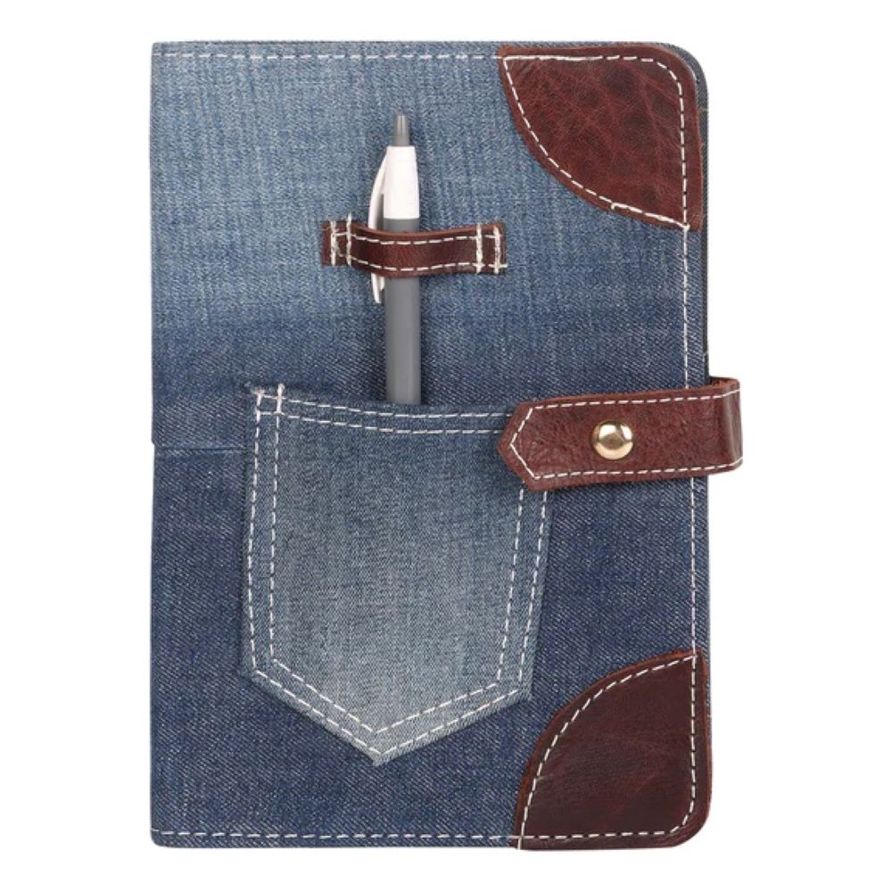 VAAN & CO Denim Diary Journal Cover-Handbags, Wallets & Cases-VAAN & Co-Deja Nu Boutique, Women's Fashion Boutique in Lampasas, Texas