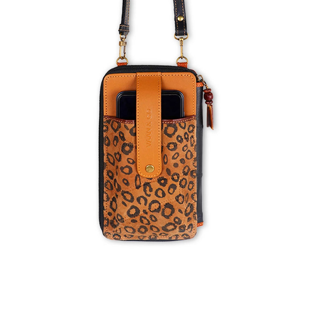 VAAN & CO Prism Cheetah Cellphone Crossbody Wallet-Handbags, Wallets & Cases-VAAN & Co-Deja Nu Boutique, Women's Fashion Boutique in Lampasas, Texas